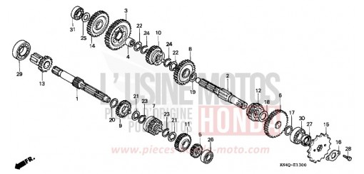 BOITE DE VITESSES XR100RX de 1999